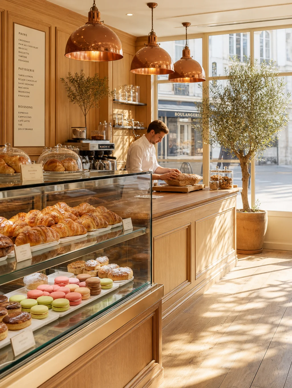 Pains artisanaux sortant du four dans une boulangerie marseillaise