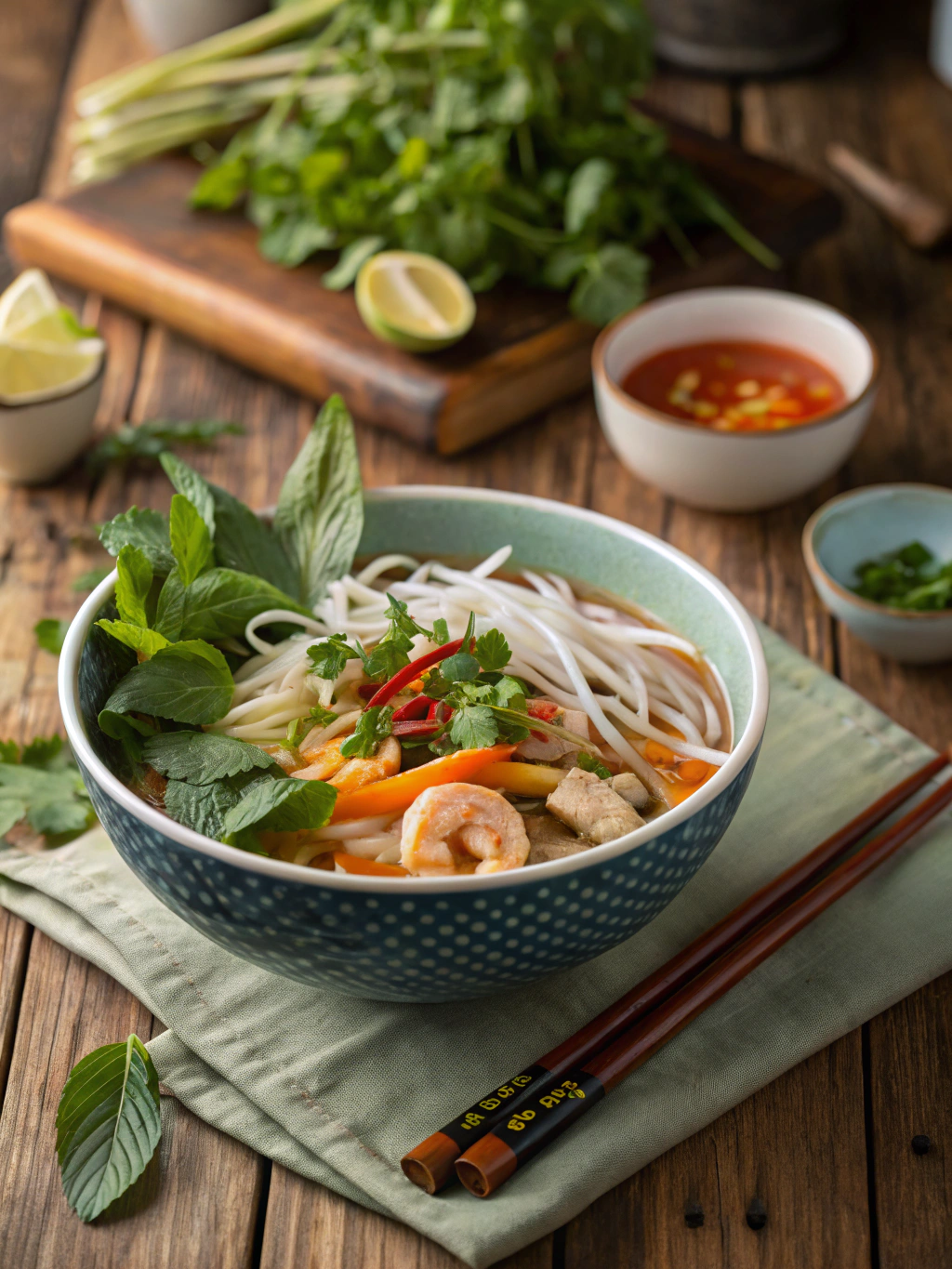 Plat signature gastronomique alliant tradition vietnamienne et produits locaux